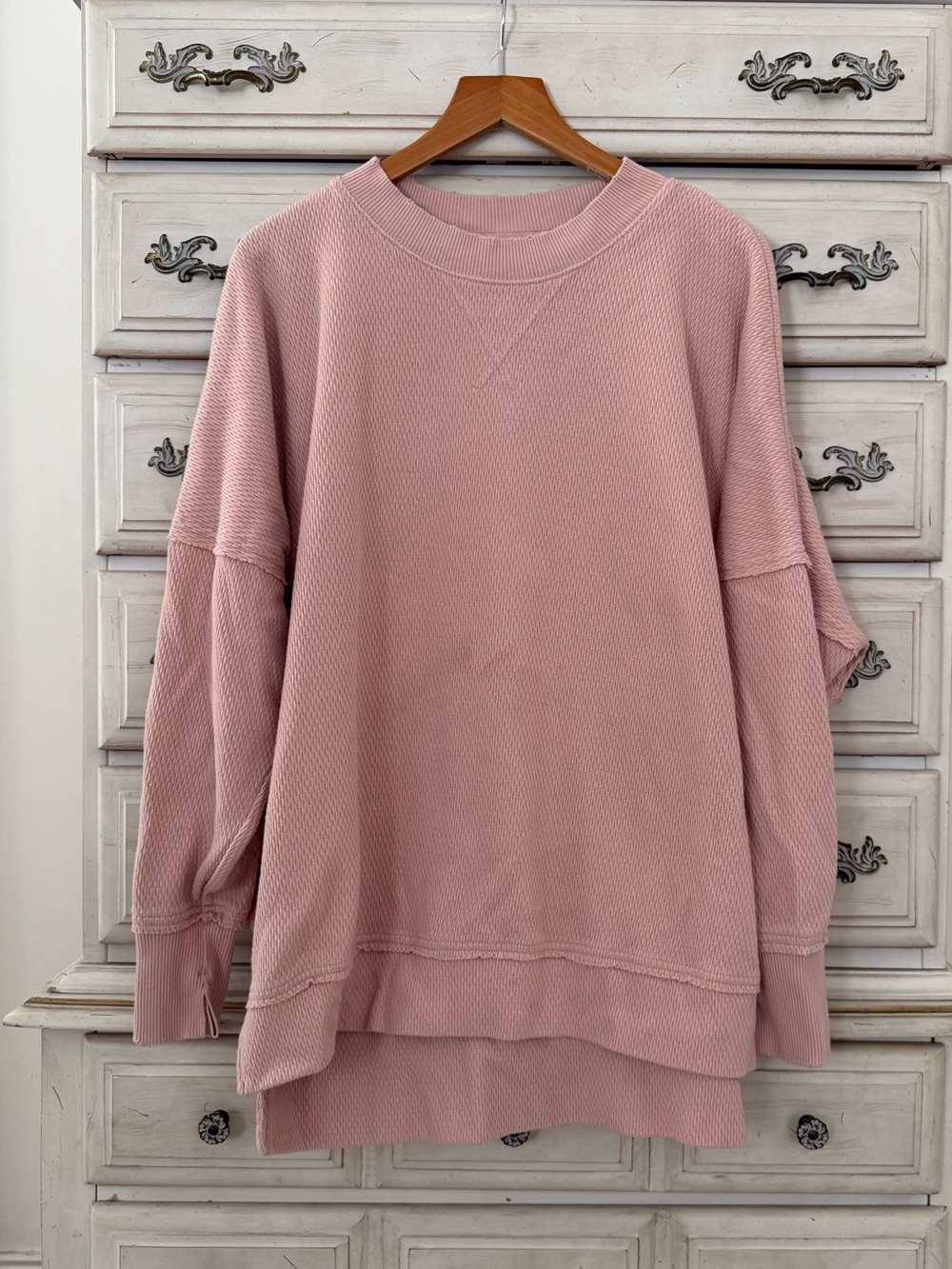 Aerie Pink Cotton Sweatshirt